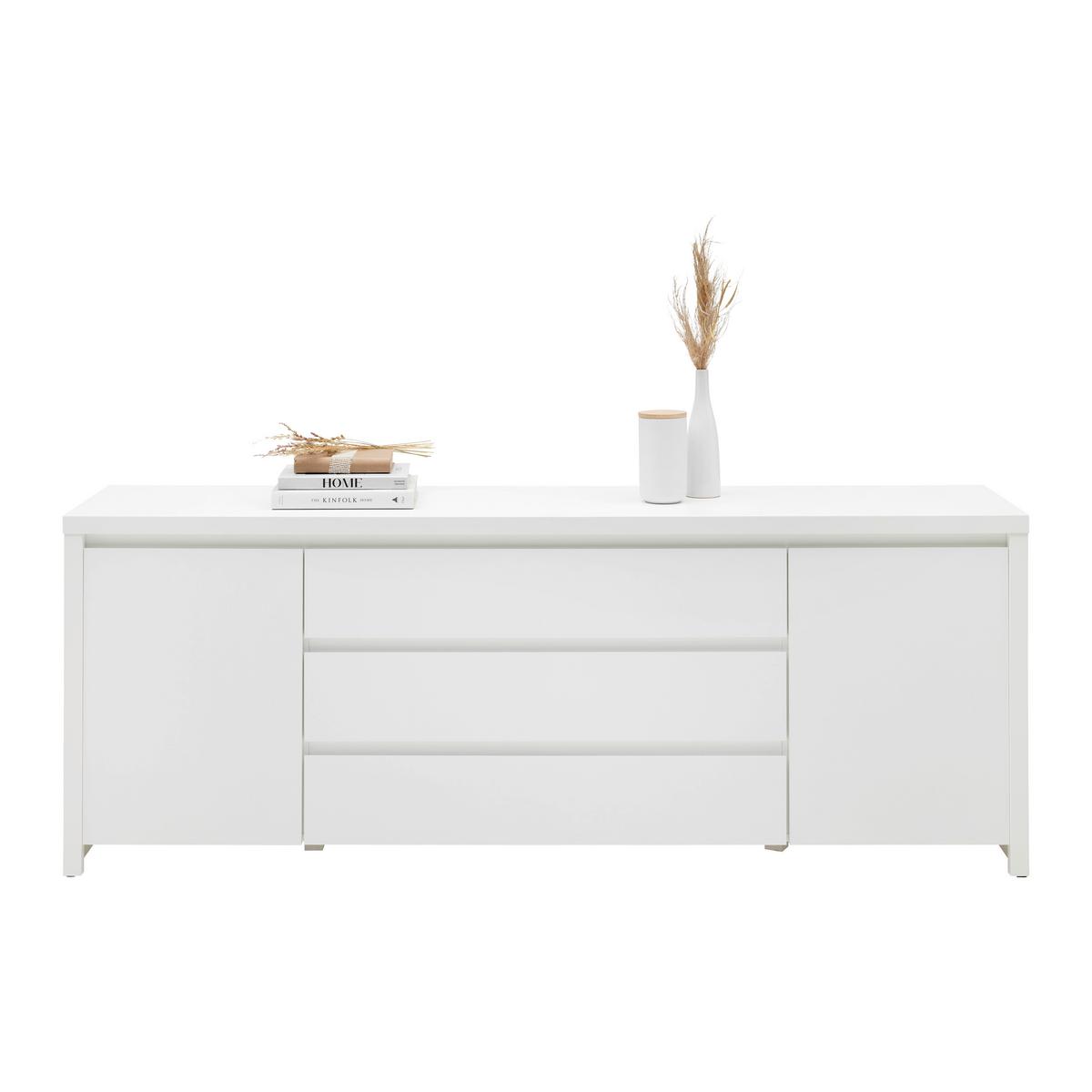 KOMODA SZEROKA LARIOS B - biały, Modern, materiał drewnopochodny (190/71/40cm) - Mömax