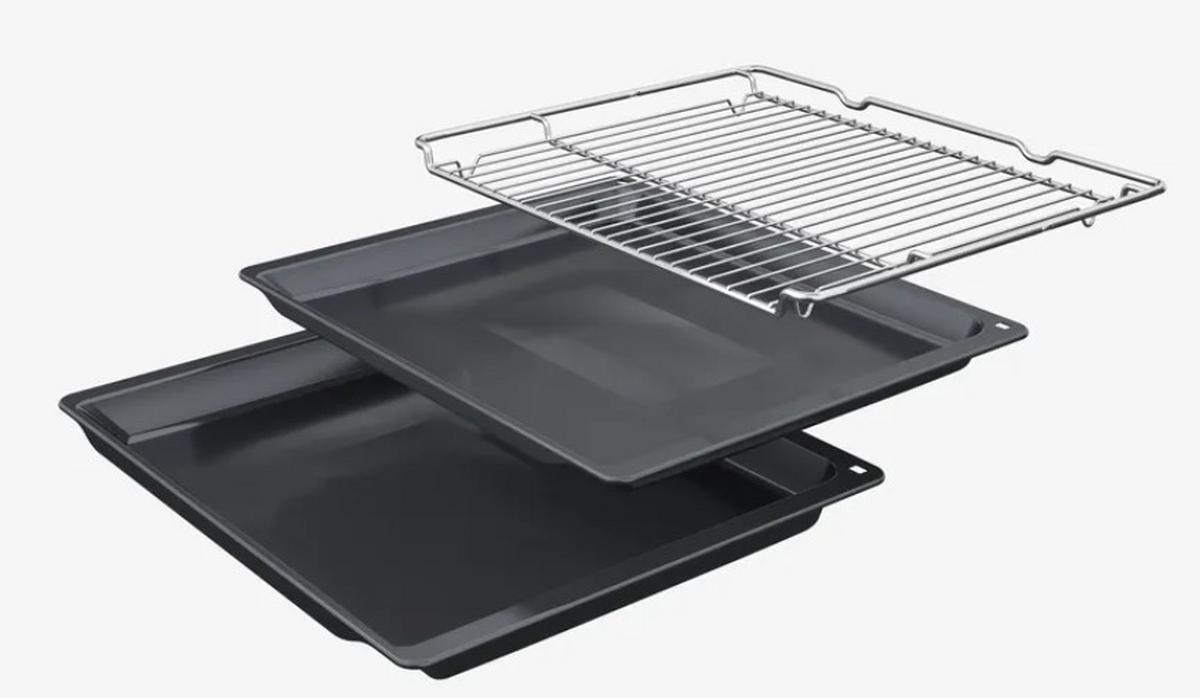 Backofen HM736G1B1 mit Mikrowellenfunktion - Schwarz, Metall (59,4/59,5/54,8cm) - Siemens