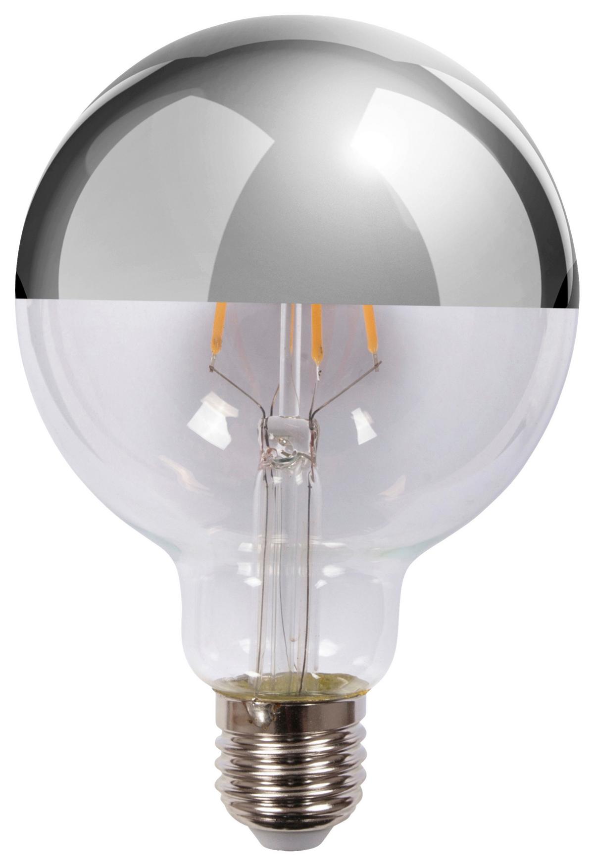 LED-LEUCHTMITTEL LED BULB CRUX 2310 - Klar/Silberfarben, Basics, Glas (9.5/9.5/13.5cm) - Kayoom