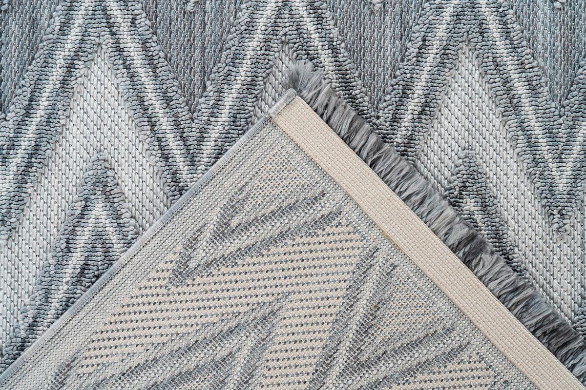 TEPPICH SARAI 225 GRAU / WEIß - Weiss/Grau, Konventionell, Textil (120/170cm) - Kayoom