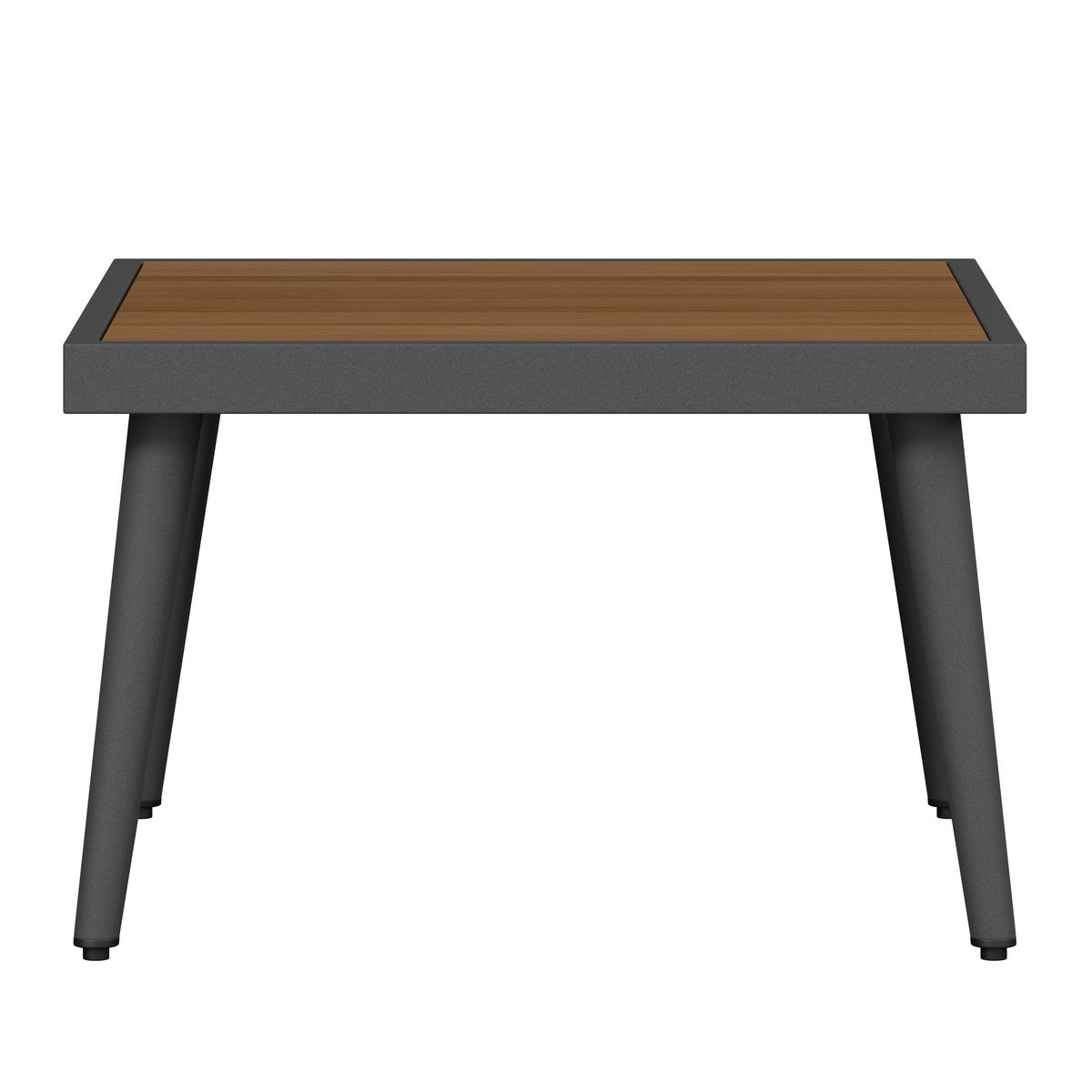 Kerti Garnitúra Sallie - világosszürke/natúr színű, Modern, fa/fém - Bessagi Garden