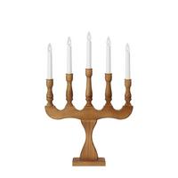 Adventskerzenhalter Svaneholm Hellbraun - Hellbraun, Basics, Holz (7,5/35/53cm) - Markslöjd