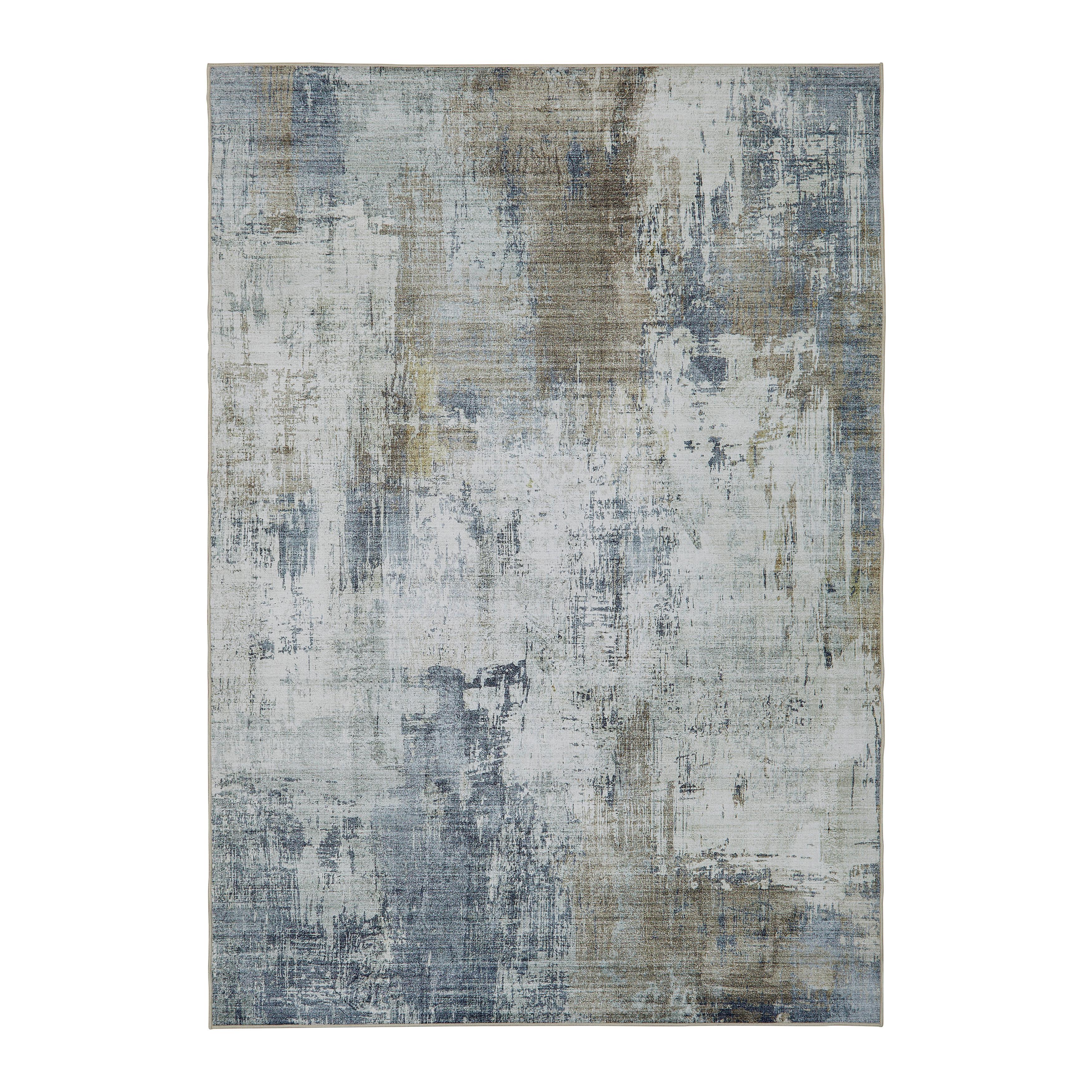 FLATVÄVD MATTA BRUCE 2 - ljusgrön/terrakotta, Modern, plast (130/190cm) - Mömax