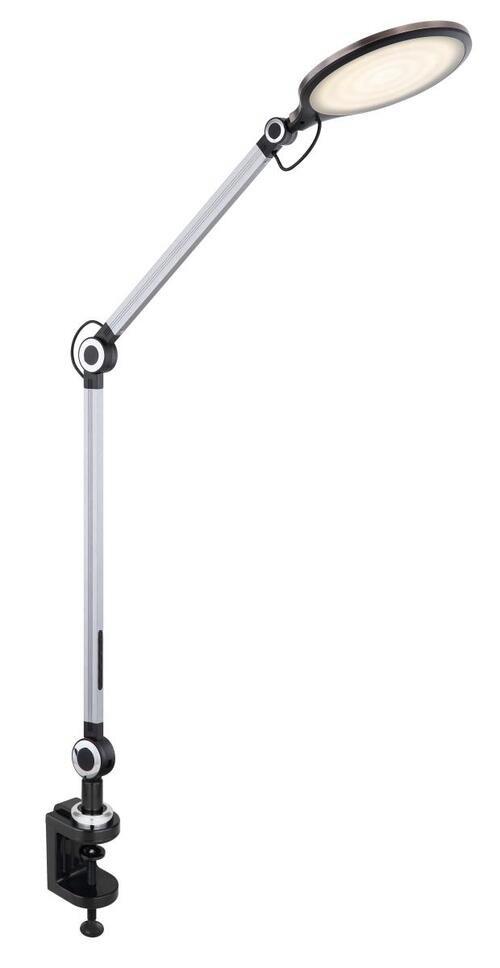 LED-Schreibtischleuchte 58421B in Schwarz max. 10 Watt - Schwarz, Design, Kunststoff/Metall (55,7/20/103,5cm) - Globo
