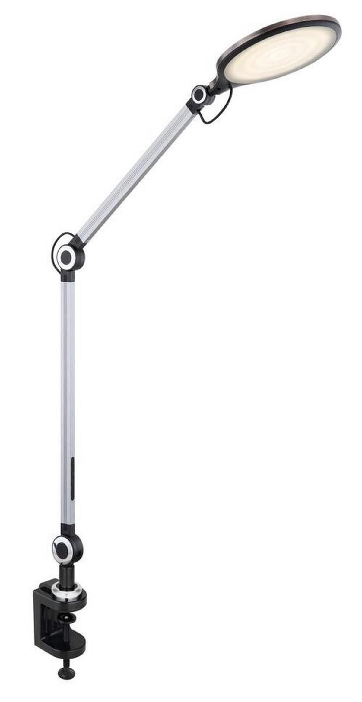Namizna Led-svetilka Urias, S Sijalko - črna, Design, kovina/umetna masa (55,7/20/103,5cm) - Globo