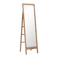 Spiegel Milias Natur/ Echtholz ca. 46x173x55 cm - Naturfarben, MODERN, Glas/Holz (46/173/55cm) - Bessagi Home