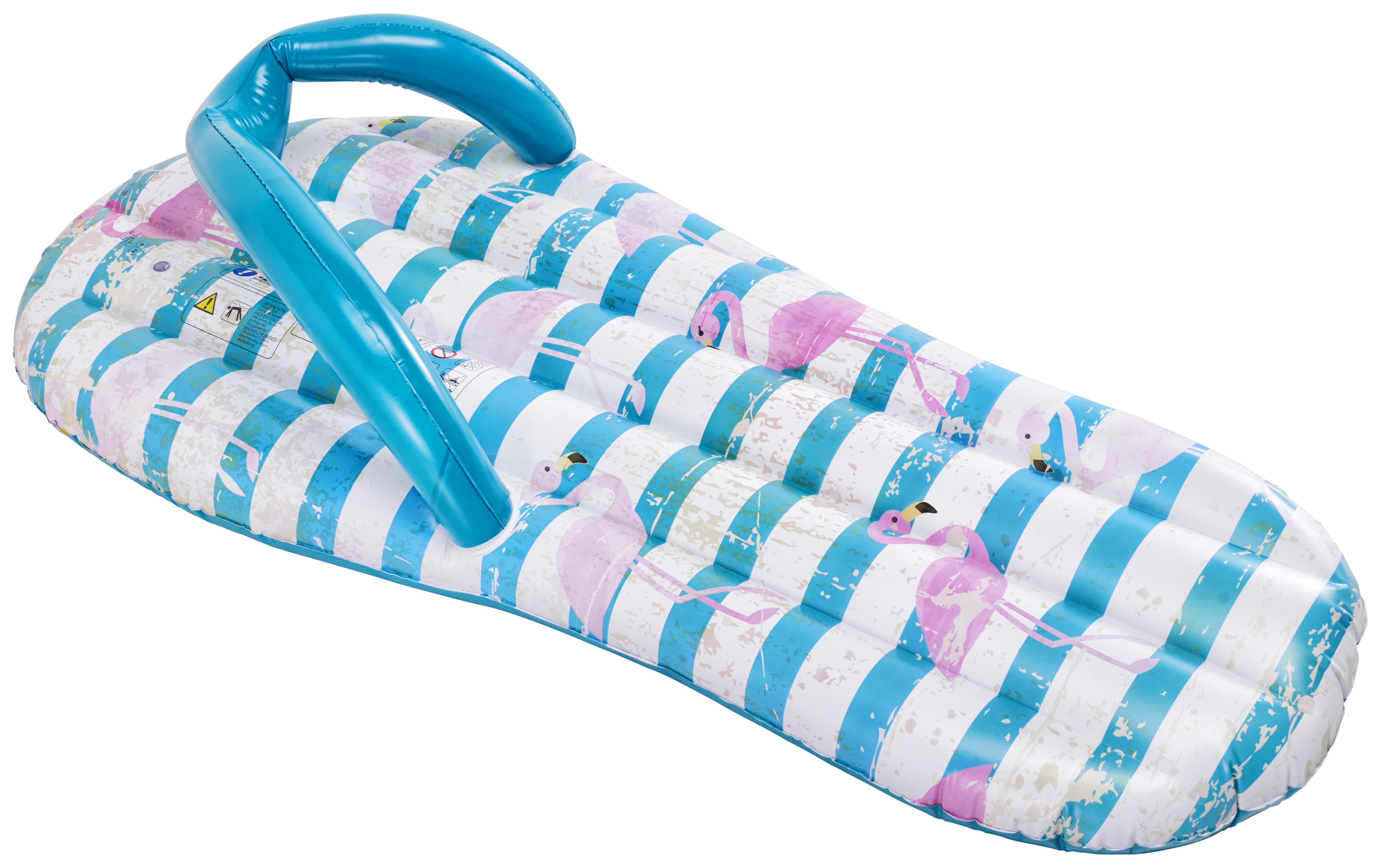 Matrac Lounge Slipper Flamingó - Kék, Műanyag (80/172cm)