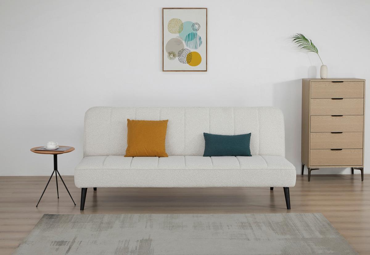 Zofa Lino, Posteljna Funkcija, Bež - črna/bež, Design, tekstil/les (192/82/90cm) - Livetastic