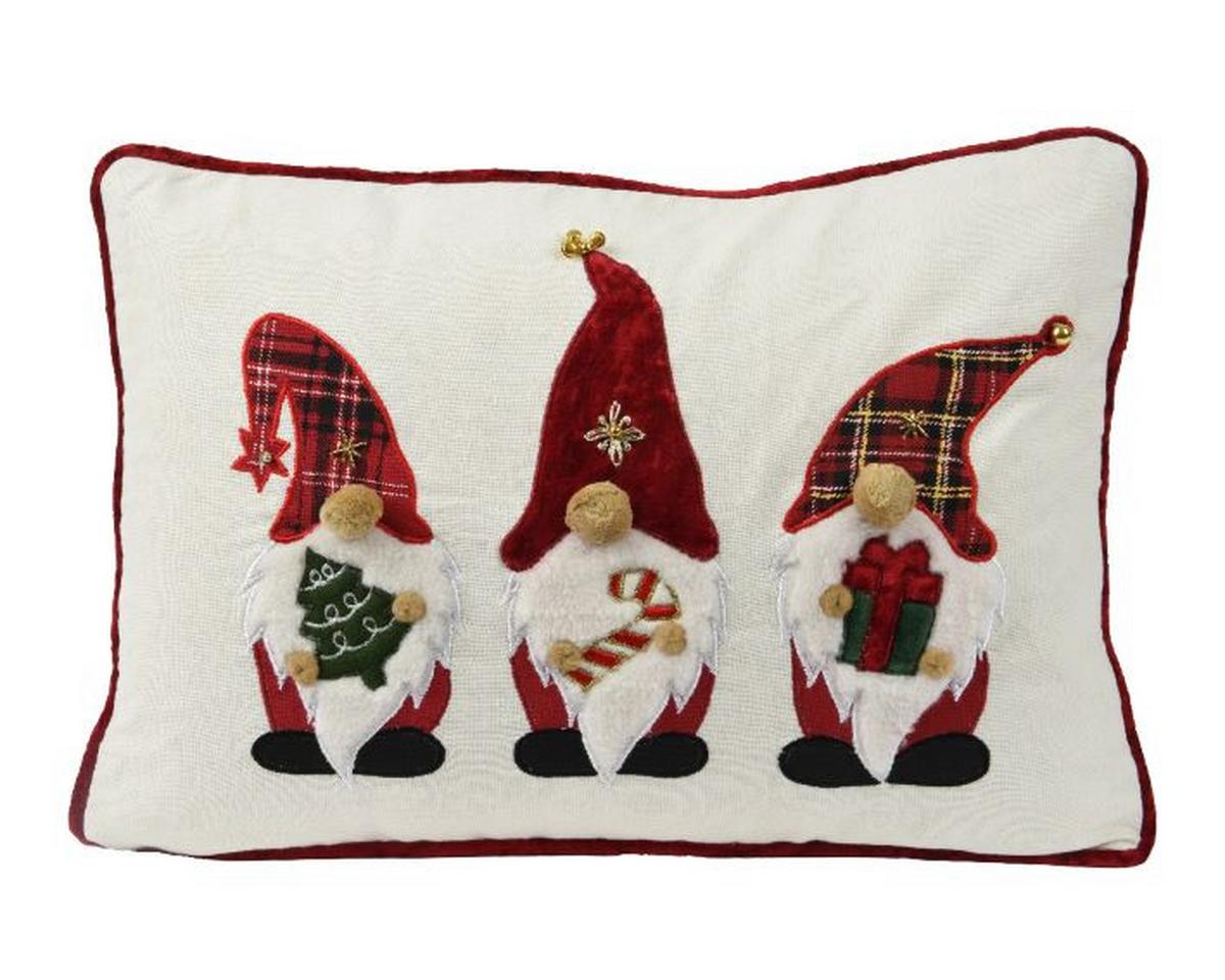 Jastuk Za Sofu Jasper 50x30cm - bijela/crvena, Basics, tekstil (50/30cm)