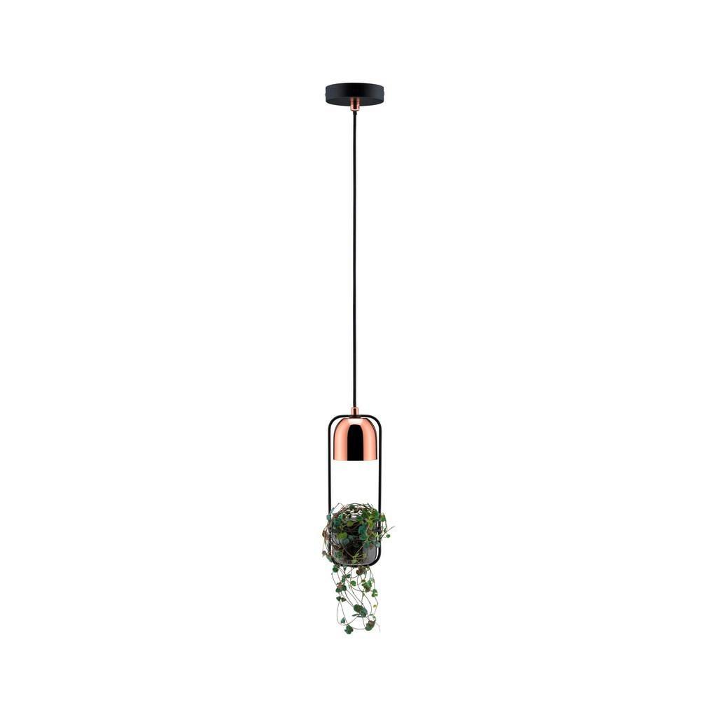 Hängeleuchte Noerdic Fanja max. 20 Watt - Schwarz/Kupferfarben, Basics, Metall (10/110cm) - Paulmann