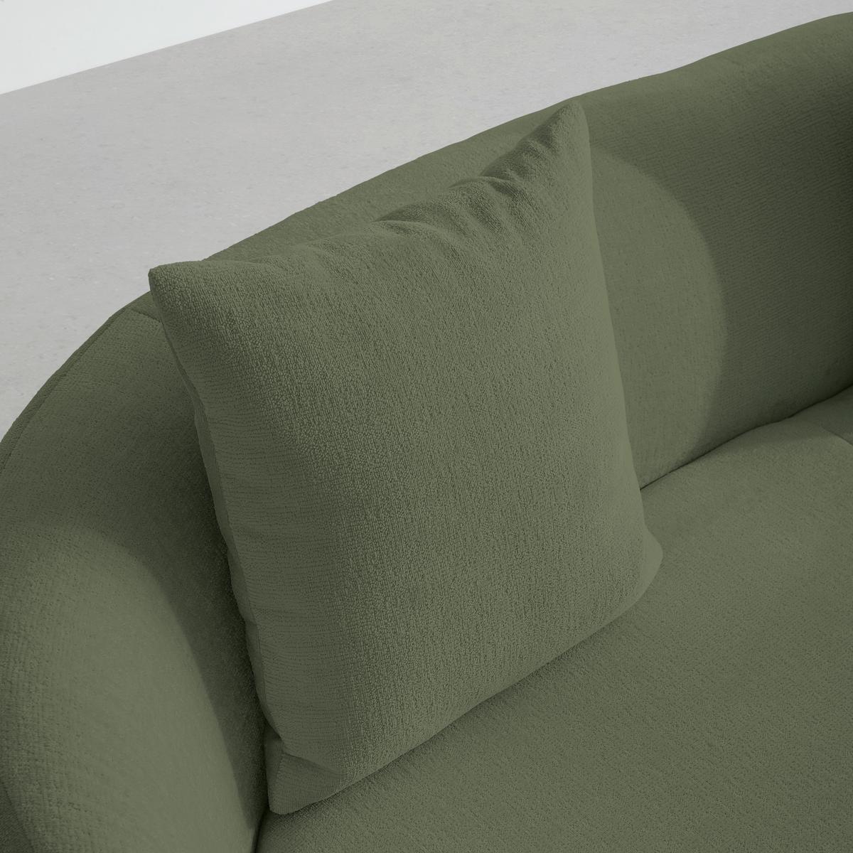 Bigsofa Leonas Grün - Schwarz/Grün, MODERN, Kunststoff/Textil (235/72/110cm) - Premium Living