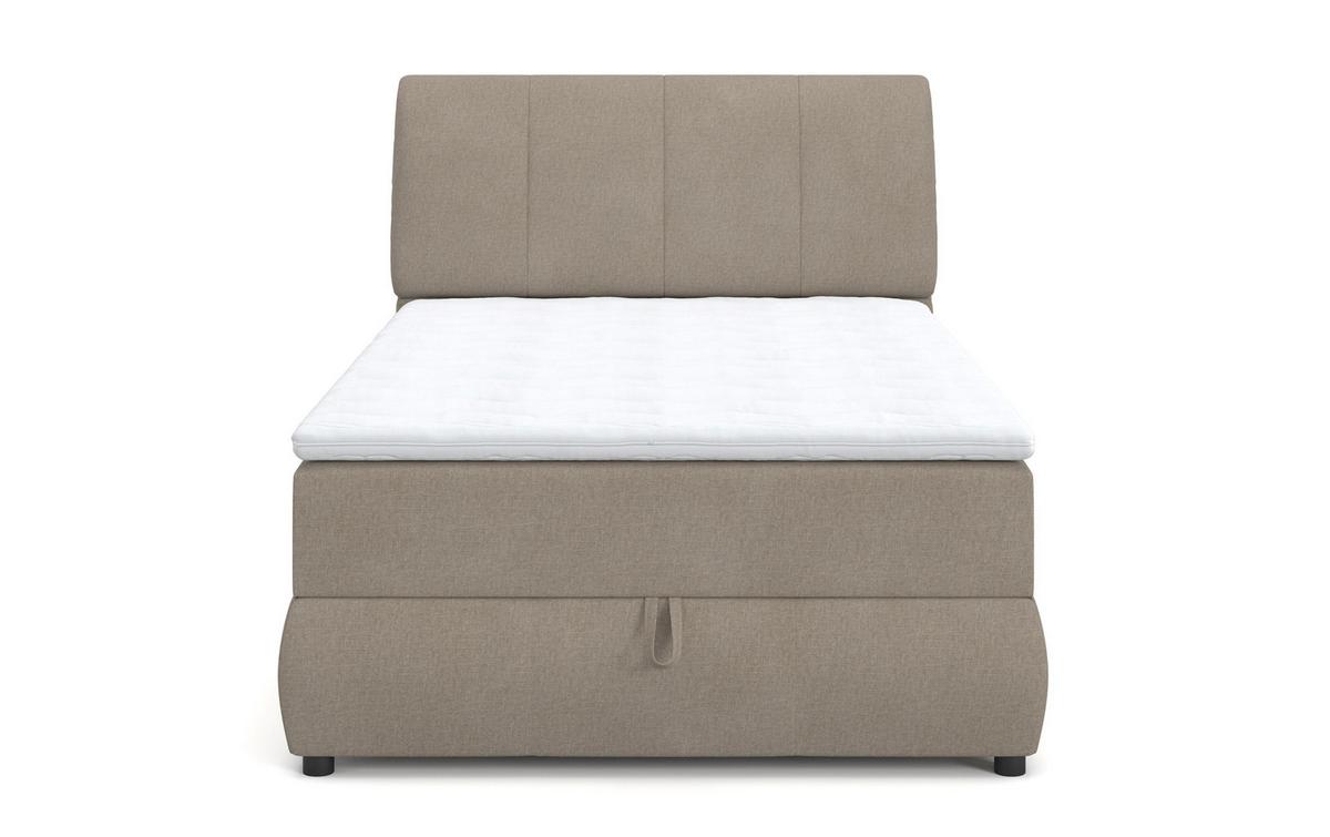 Box Ágy Cooper - taupe, Konventionell, faalapú anyag/textil (140/200cm)