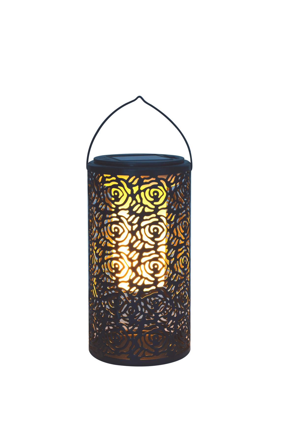 Lampă solară XOBO - negru, Modern, plastic/metal (8/8/22cm) - Modern Living