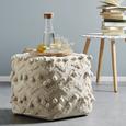 Pouf in Creme ca. 45x45x45cm - Creme, ROMANTIK / LANDHAUS, Textil (45/45/45cm) - Zandiara Pouf in Creme ca. 45x45x45cm - Creme, ROMANTIK / LANDHAUS, Textil (45/45/45cm) - Zandiara