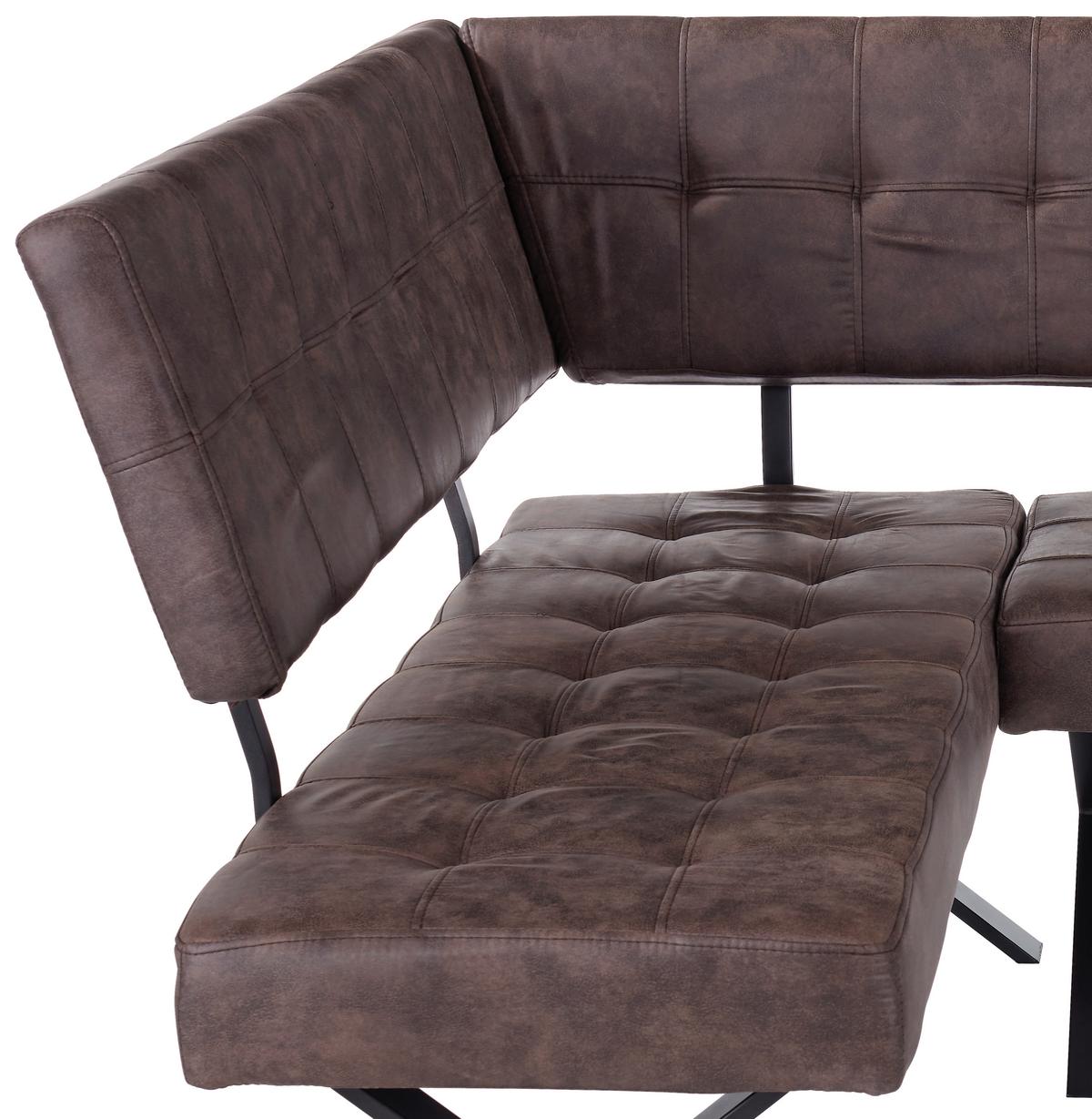 Kotna Klop Donna, Vintage Rjava, 150 X 200 Cm - rjava/antracit, Moderno, kovina/tekstil (150/200cm)