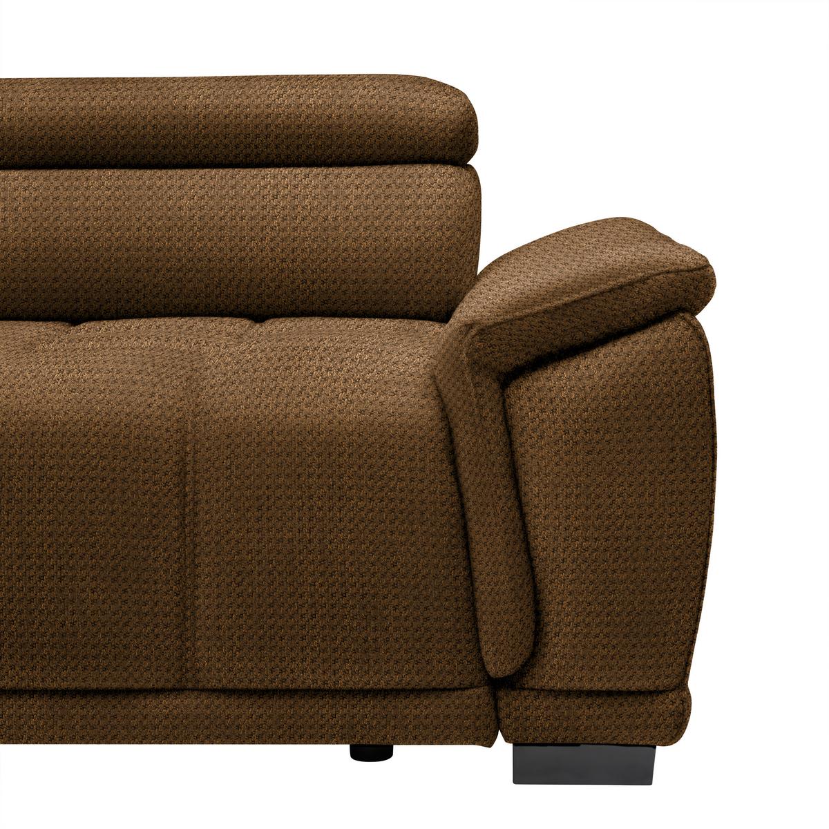 Kutna Garnitura Gremio - boje hrđe/crna, Moderno, tekstil/plastika (206/283cm) - Modern Living