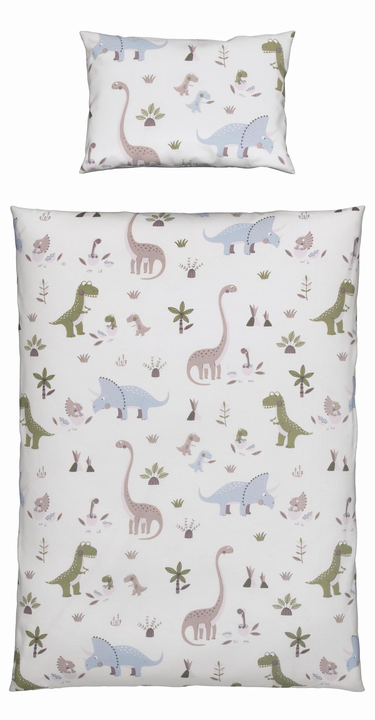 POŚCIEL NIEMOWLĘCA SK 5684 / 73 DINO BLUE - różnokolorowy, Trend, tkanina (100/135cm) - Avelia