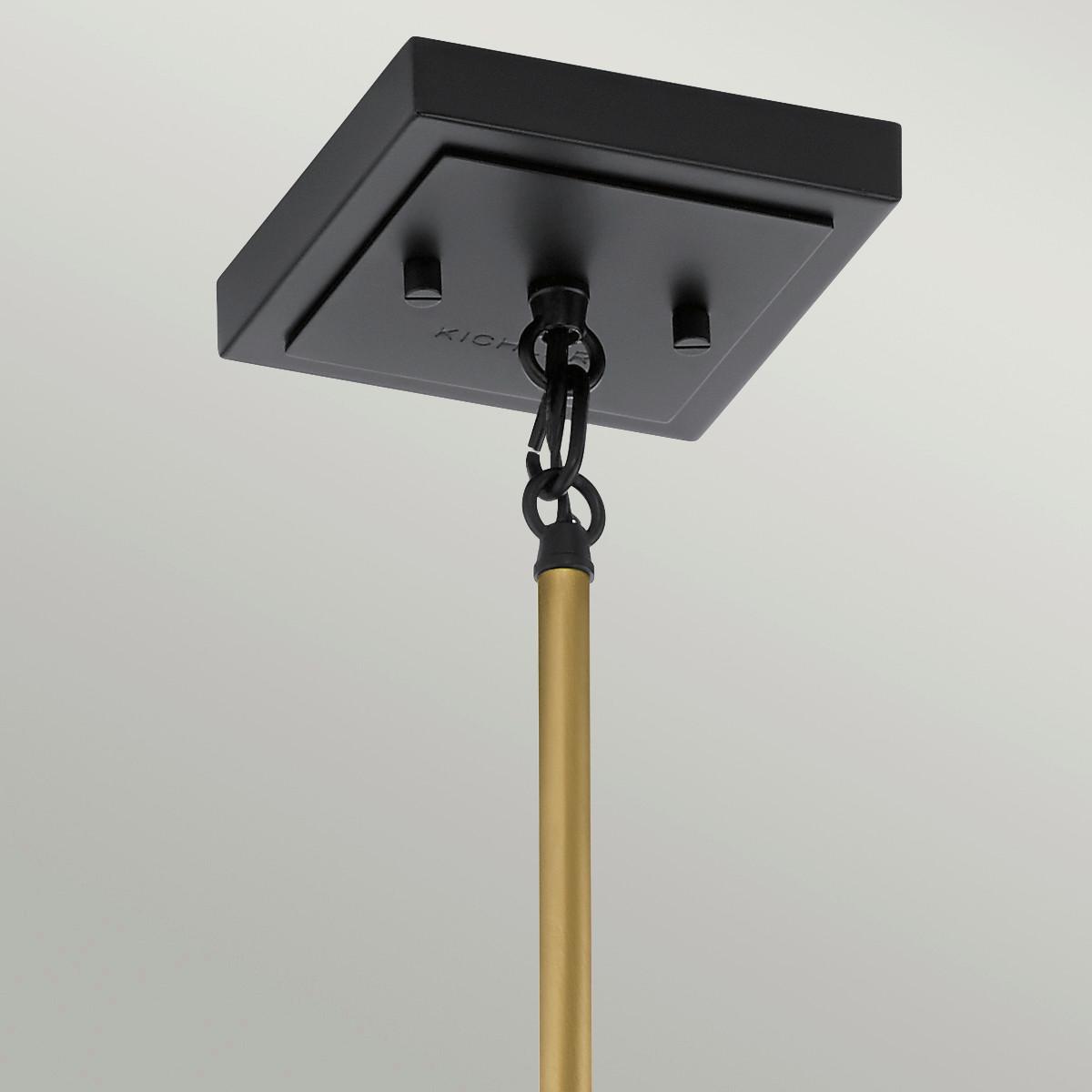 Viseća Svjetiljka Kitner - boje mjeda, Konvencionalno, staklo/metal (18/65.4cm) - Elstead Lighting