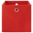 Faltbox Fibi Rot - Rot, MODERN, Karton/Textil (30/30/30cm) - Based Faltbox Fibi Rot - Rot, MODERN, Karton/Textil (30/30/30cm) - Based