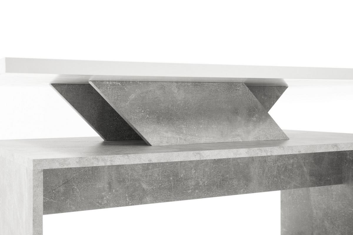 STOLIK KAWOWY ALLEGRA - jasnoszary/biały, Design, materiał drewnopochodny (100/60/50cm) - MID.YOU