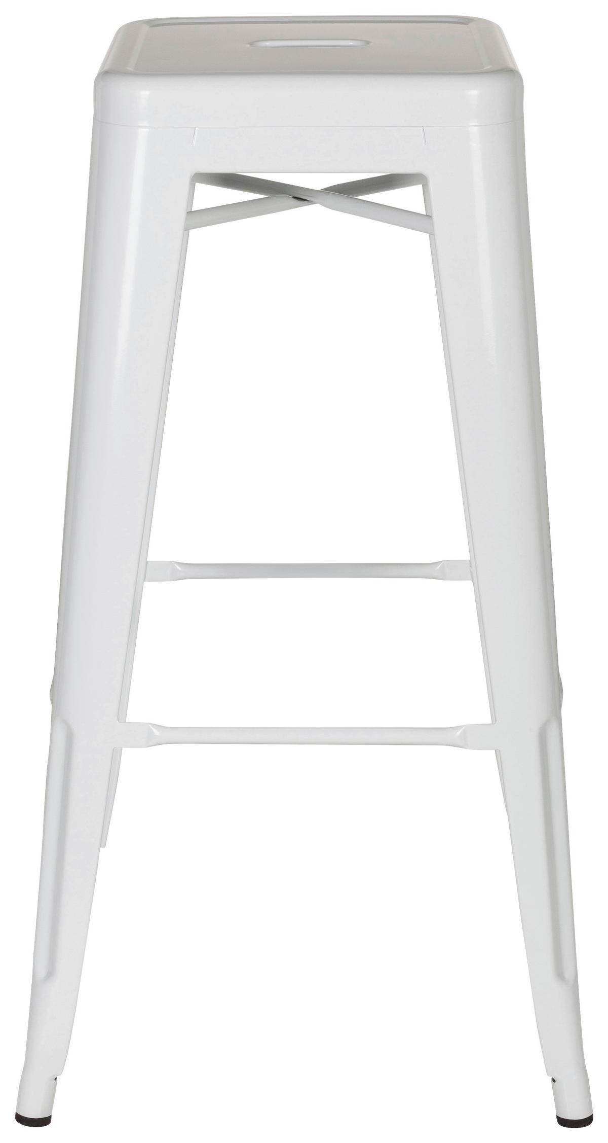 Barski Stol Vantaggio High, Rdeča - bela, Basics, kovina (44/77/44cm) - MID.YOU
