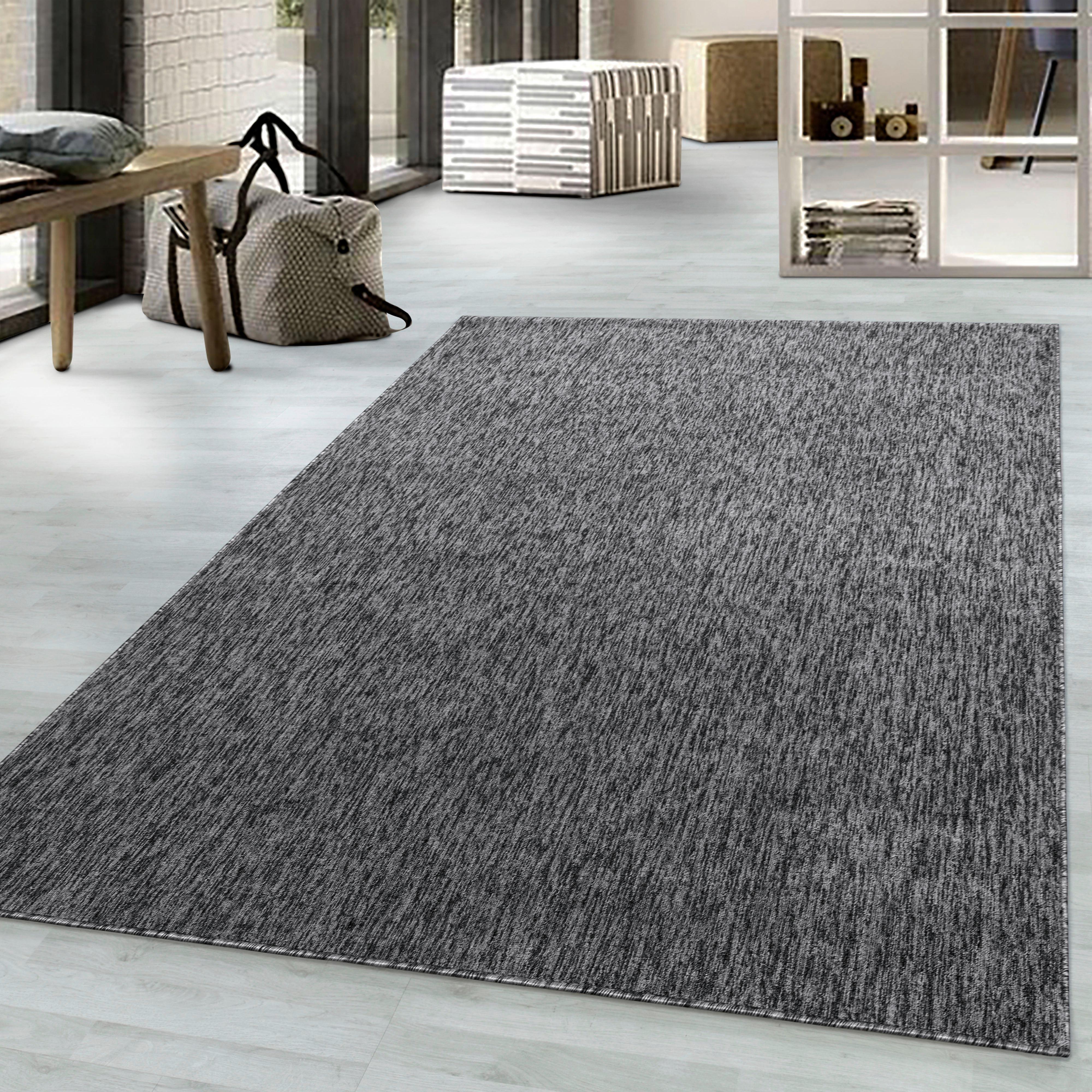 Flachwebeteppich Nizza Grau ca. 200x290cm - Grau, KONVENTIONELL, Textil (200/290cm)