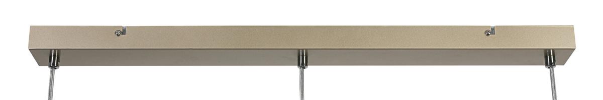 Hängeleuchte Stab Transparent/Bernstein max. 40W - Champagner/Transparent, MODERN, Glas/Kunststoff (81/20/150cm)