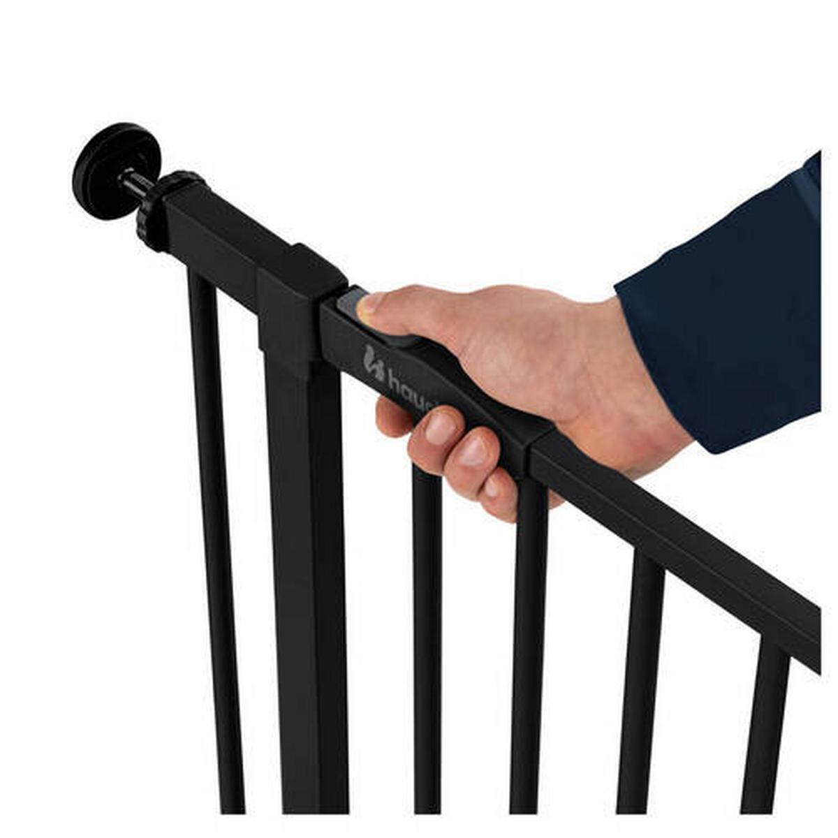 BRAMKA OCHRONNA DO DRZWI OPEN N STOP 2 - czarny, Basics, tworzywo sztuczne/metal (75/77cm) - Hauck