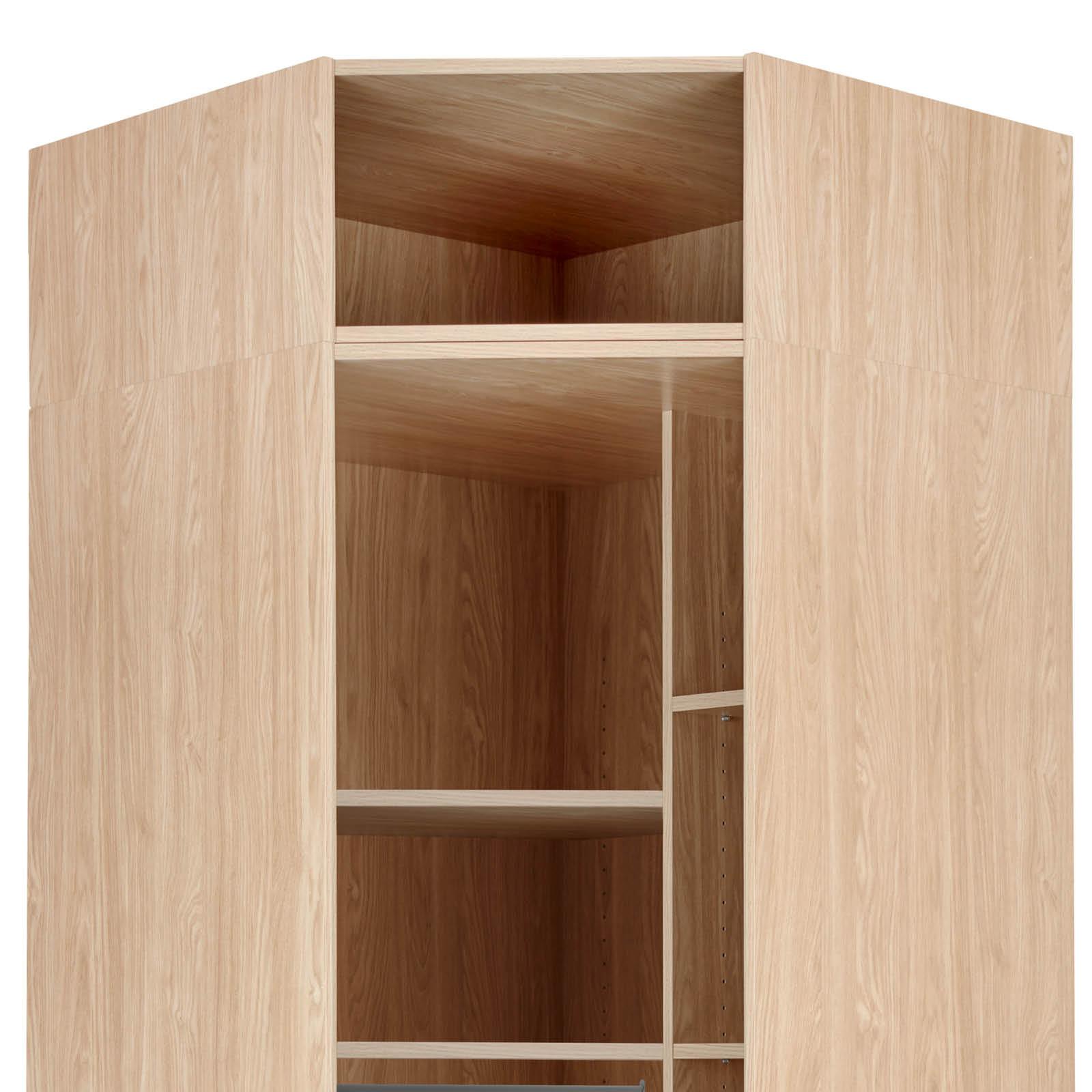 Corp pe colț Unit - culoare lemn stejar, Modern, material pe bază de lemn (91,1/242,2/91,1cm) - Ondega