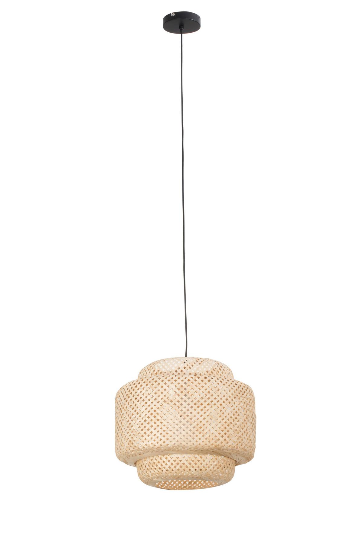 LAMPA WISZĄCA TWIST *SBM* - kolor naturalny, Lifestyle, drewno (40/150cm) - Marama