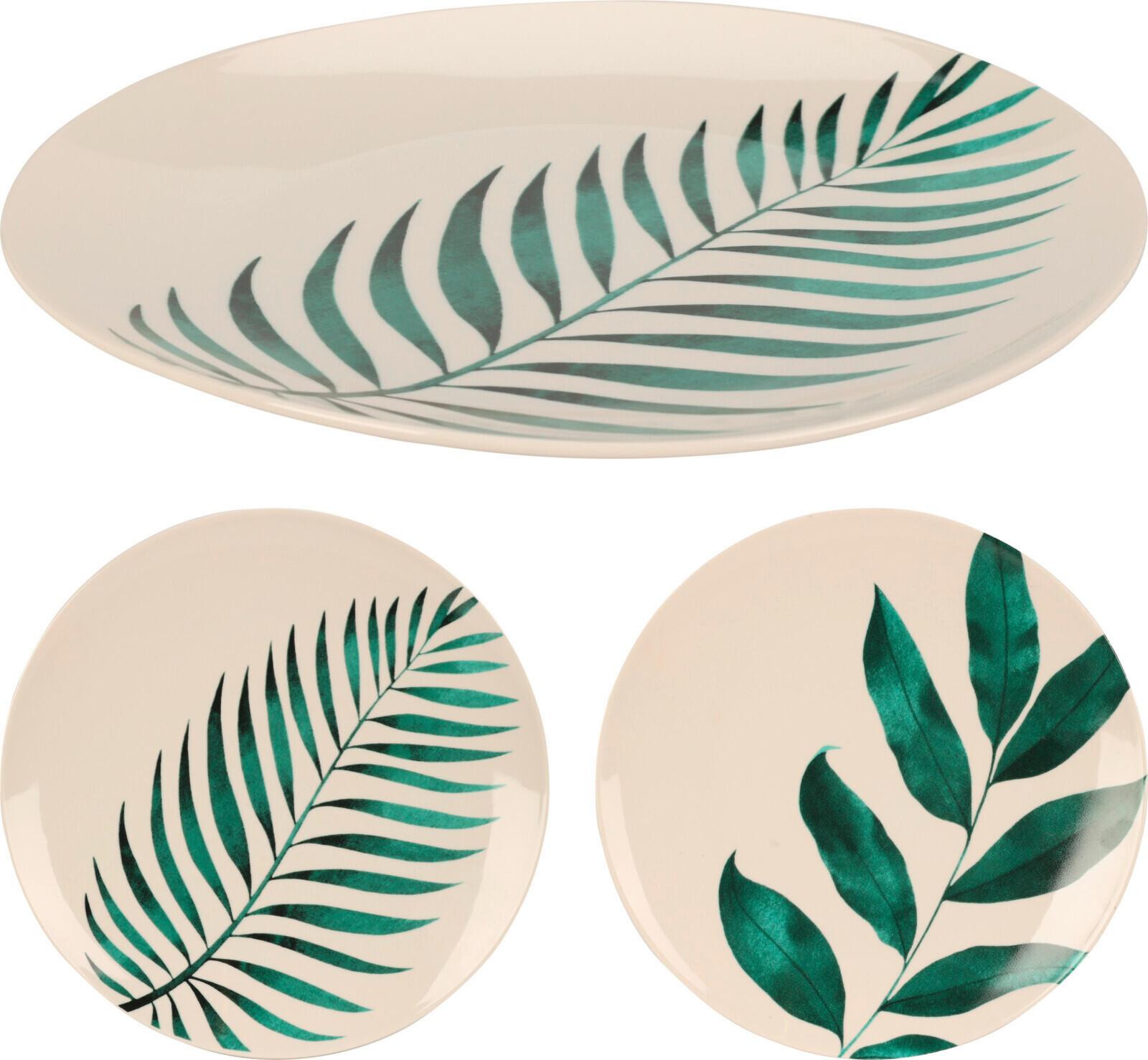 Desszertes Tányér Leaf - Trend, kerámia (20,5/1,8cm)
