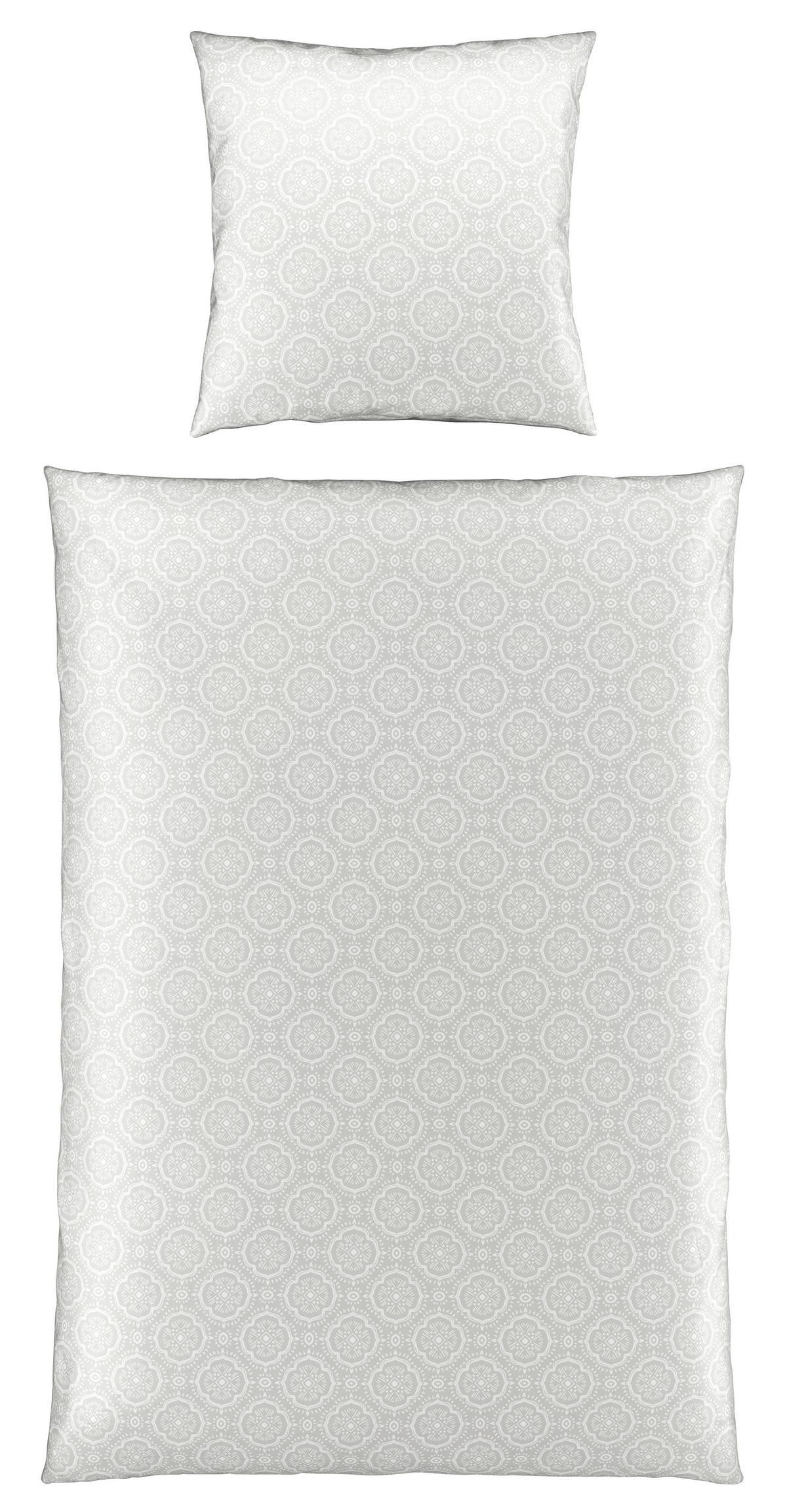 Bettwäsche Ethno Hellgrau ca. 135x200cm - Hellgrau, LIFESTYLE, Textil (135/200cm) - Mömax