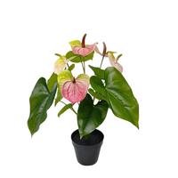 SZTUCZNY KWIAT 4622-515 - jaskrawy róż, Basics (45cm)