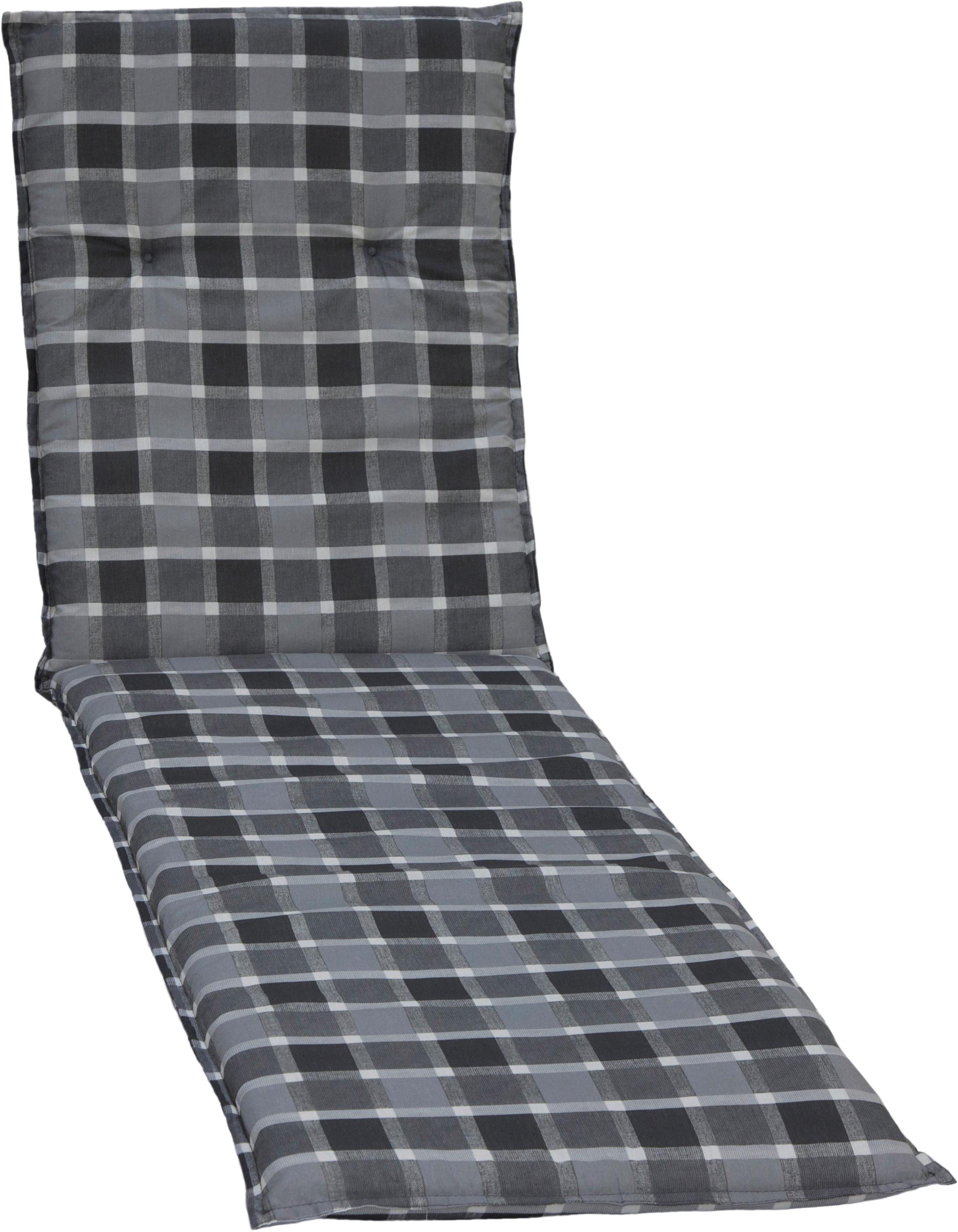 Liegenauflage Belgrad ca. 193x60 cm Anthra./Grau - Grau, Basics, Textil (193/60/6cm) - Gardenson