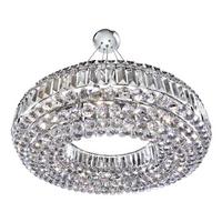 Kristály Függőlámpa Vesuvius 9392cc - krómszínű, Konventionell, üveg/fém (70/130cm)