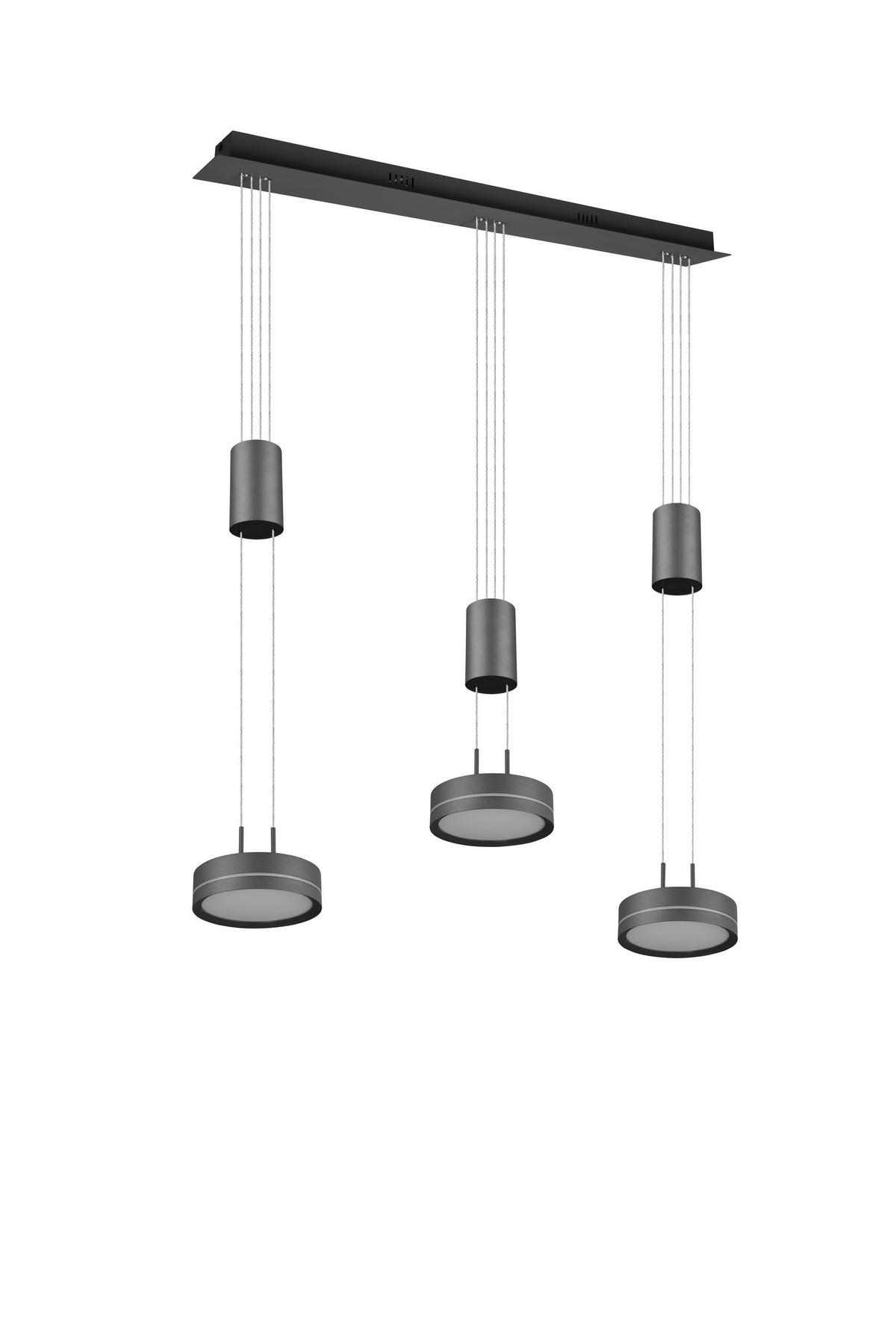 LAMPA WISZĄCA LED 326510342 FRANKLIN - antracytowy/biały, Lifestyle, tworzywo sztuczne/metal (85/14/180cm) - Trio Leuchten