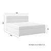 BOXSÄNG MARCO - ljusgrå/svart, Modern, trä/textil (180/200cm) - Bessagi Home
