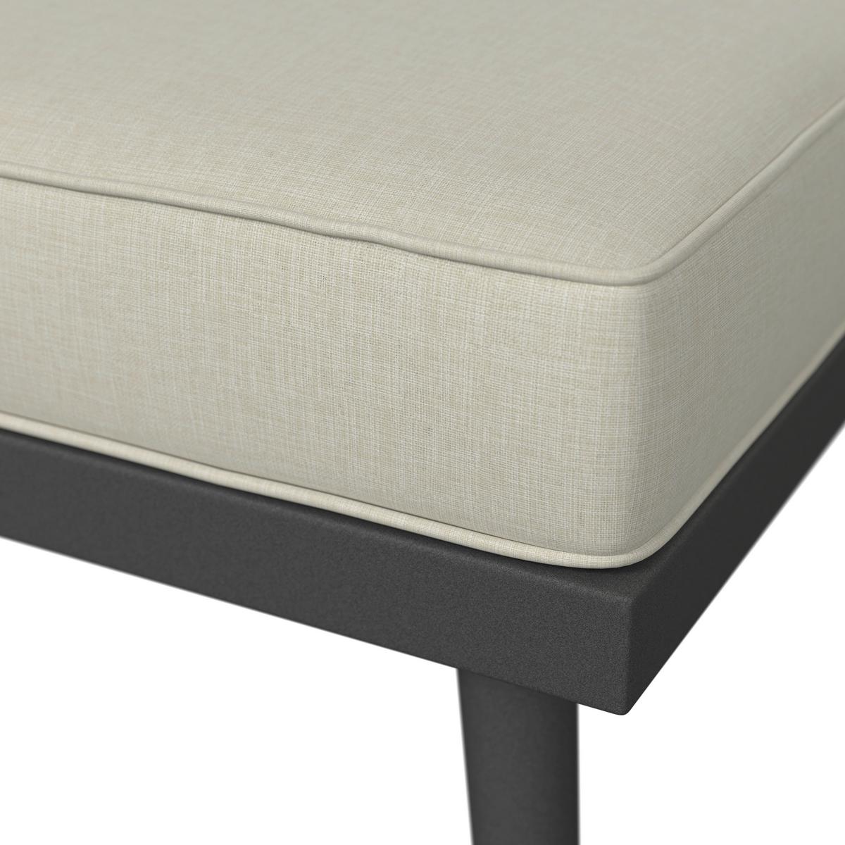 Kerti Garnitúra Sallie - világosszürke/natúr színű, Modern, fa/fém - Bessagi Garden