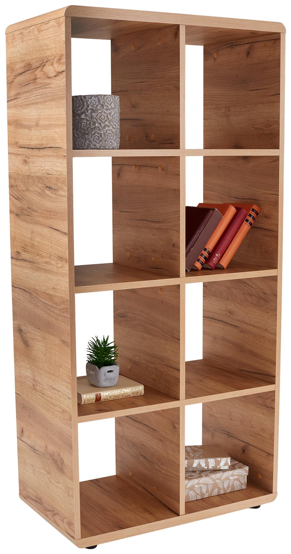 Etajeră Fontana FTR01 - culoare lemn stejar, Modern, material pe bază de lemn (73,2/145/35cm) - Modern Living