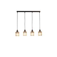 Hängeleuchte Smoky Graubraun max. 160Watt - Graubraun, Trend, Glas/Metall (90/11/112cm) - Novel