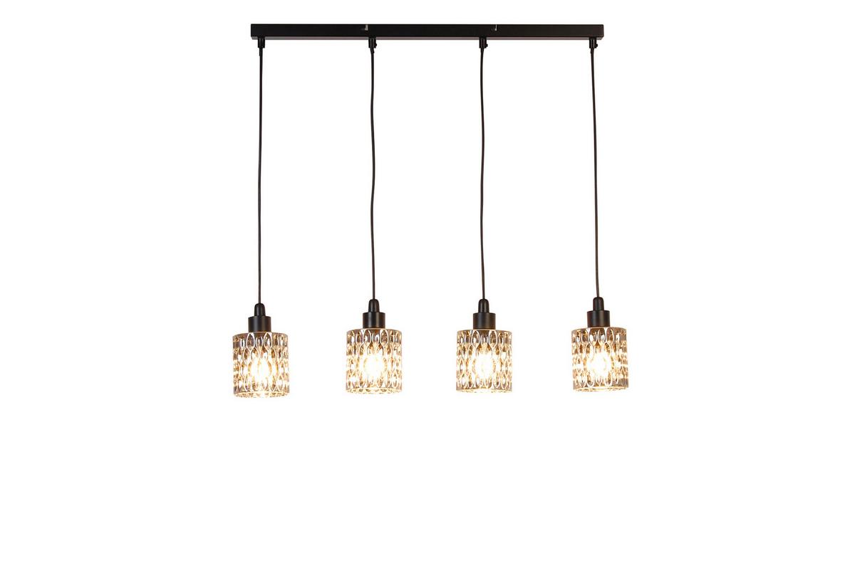 Hängeleuchte Smoky Graubraun max. 160Watt - Graubraun, Trend, Glas/Metall (90/11/112cm) - Novel