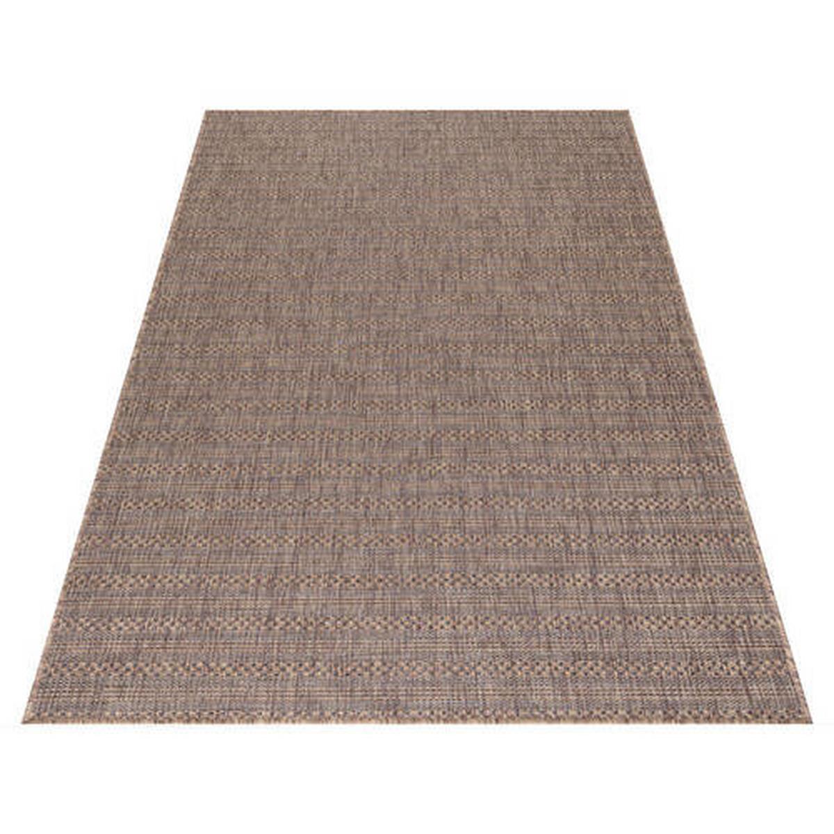 Preproga Za Zunanjo Uporabo Zagora, Rjava, 120x170cm - črna/rjava, Basics, tekstil (120/170cm) - Novel