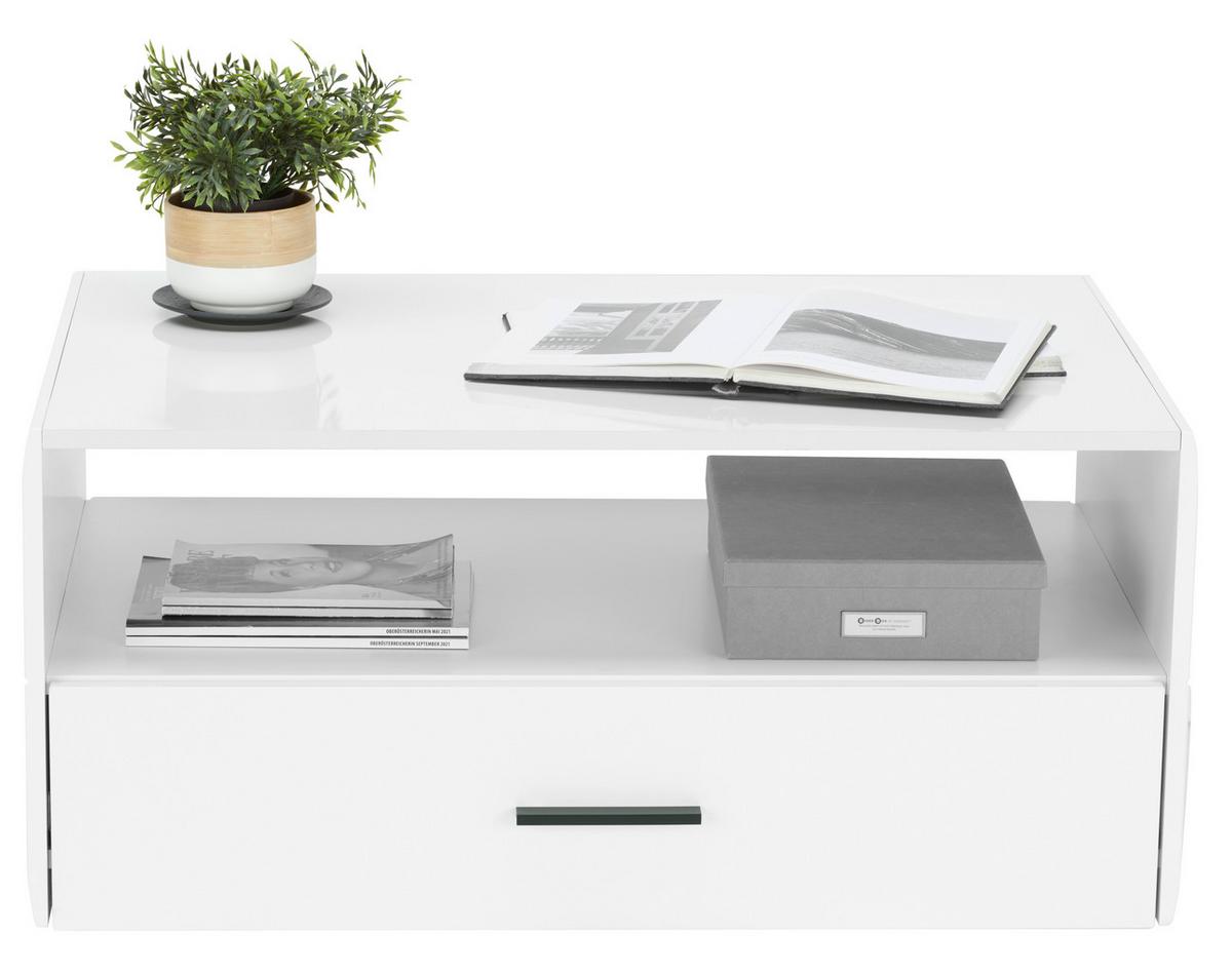 Klubska Miza Avanti, Bela - bela, Moderno, leseni material (93,2/42,7/60,2cm) - Hom`in