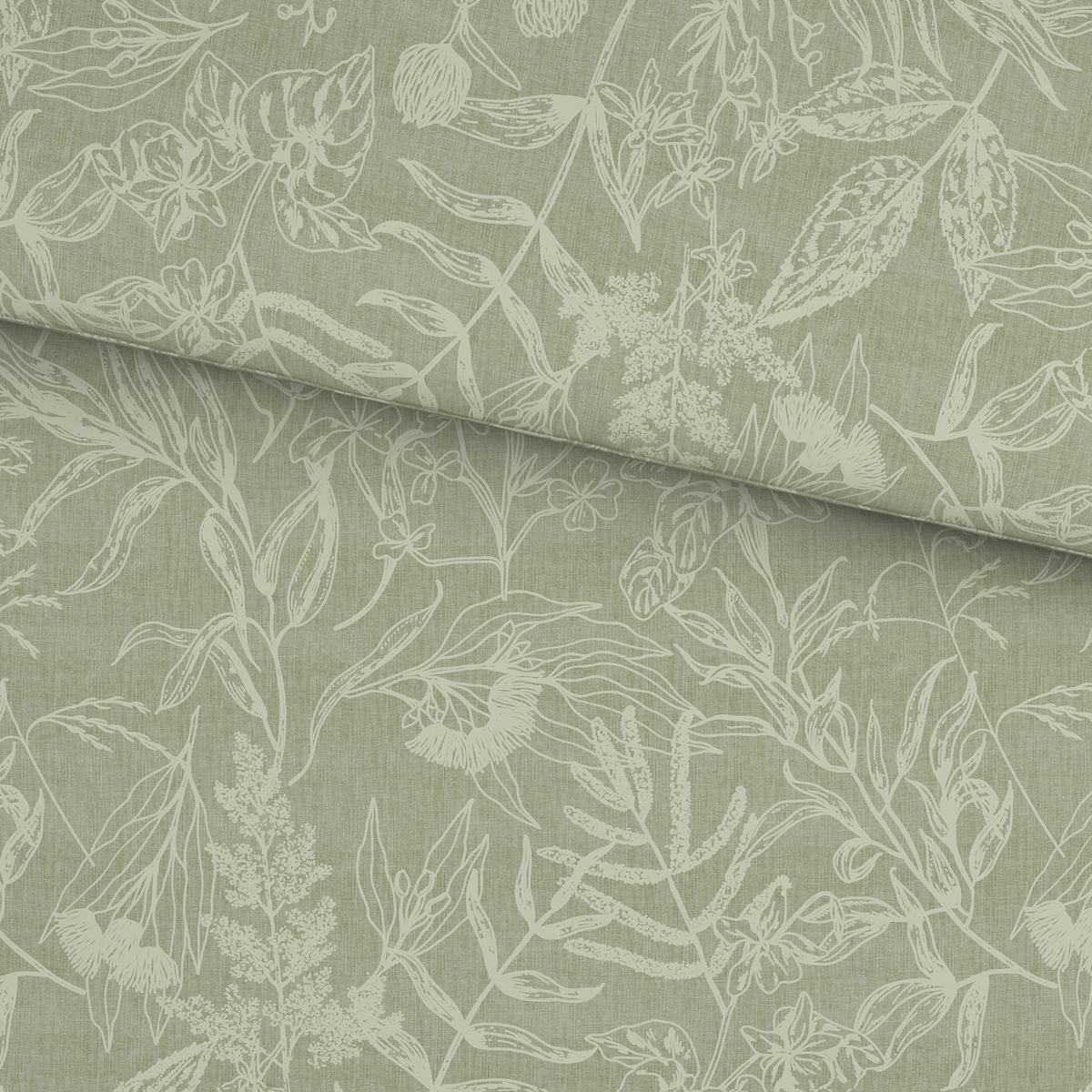 Lenjerie De Pat Tylpur Cca. 200x220/2x50x70 Cm - verde salvie, textil (200/220cm) - Mömax