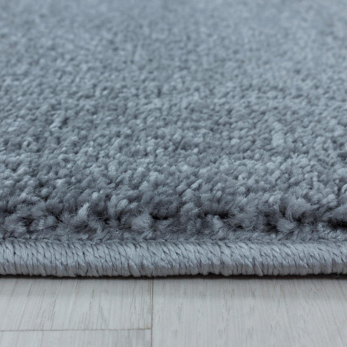 Hochflorteppich Rio Silberfarben ca. 80x150cm - Silberfarben, Basics, Textil (80/150cm)