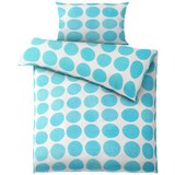 Bettwäsche Dots Petrol/Weiß 140x200cm - Petrol/Weiß, MODERN, Textil (140/200cm) - Mömax modern living