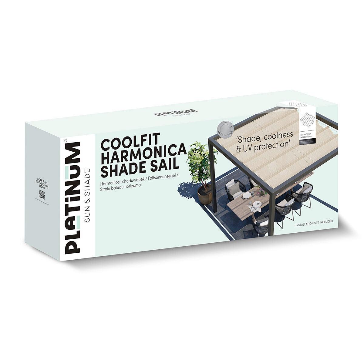 Sonnenschutz Coolfit Sandfarben - Sandfarben, MODERN, Kunststoff (290/1/500cm) - Gardenson