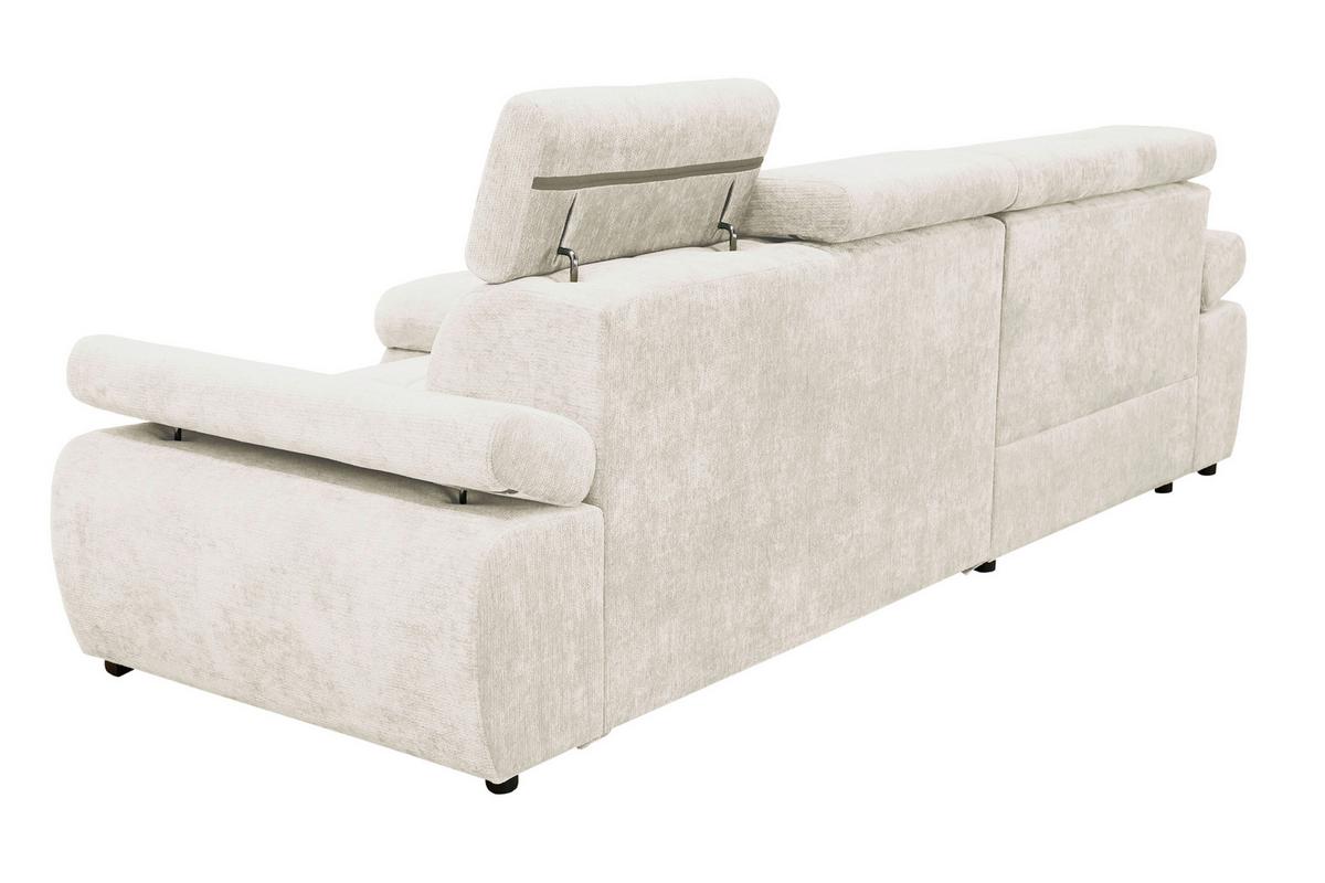 Kutna Garnitura Vegas - bež/crna, Design, drvo/tekstil (173/294cm) - Modern Living