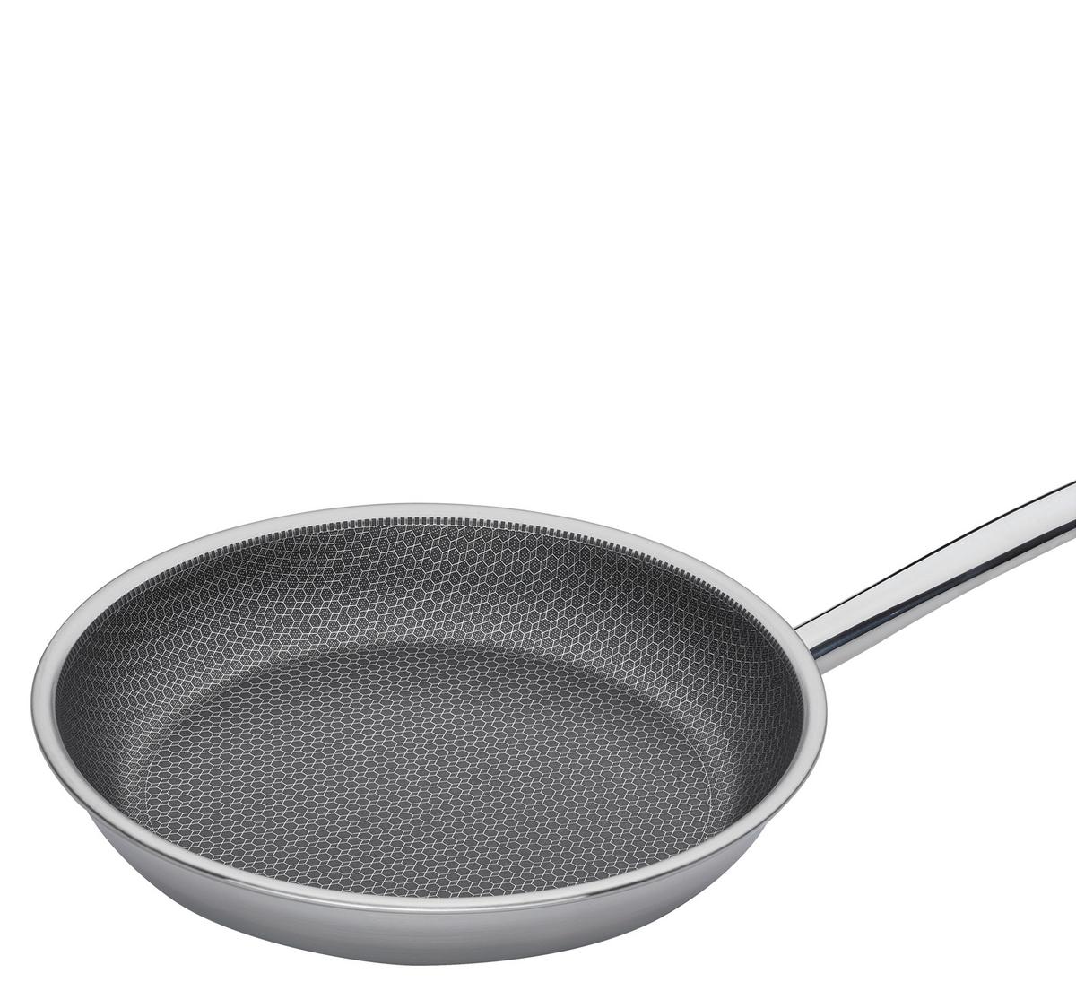 PATELNIA DO SMAŻENIA 1481946028 - kolor srebrny, Basics, metal (28cm) - Spring