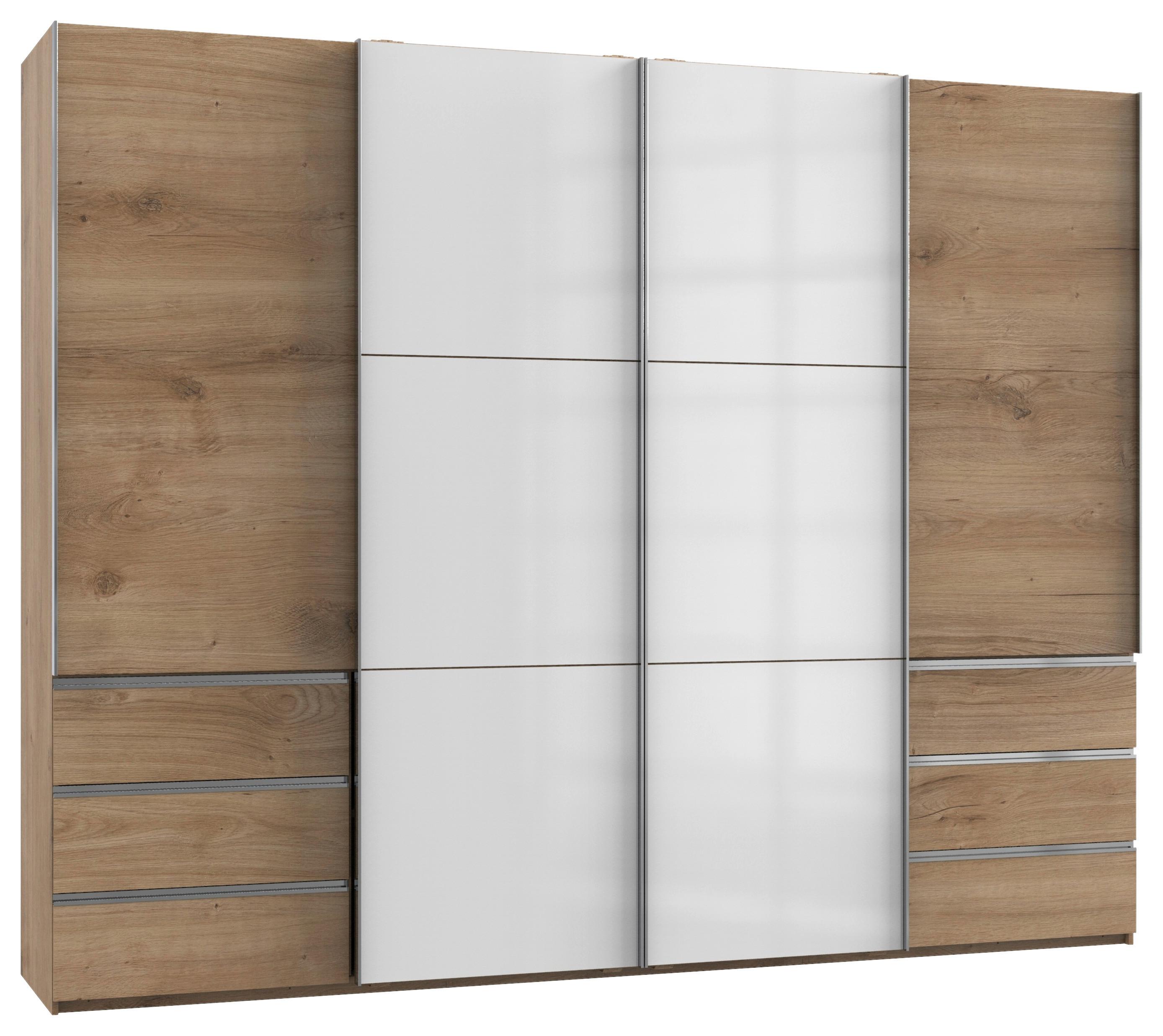 Ormar S Kliznim Vratima Level 36c - bijela/boje hrasta, Moderno, drvni materijal (300/236/65cm) - Modern Living